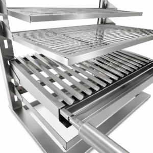 Grill Completo Médio com Suporte e Grelhas – 60 × 40 cm